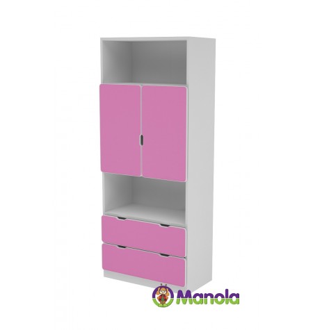 Manola C Pink MB gyerekszoba szekrény