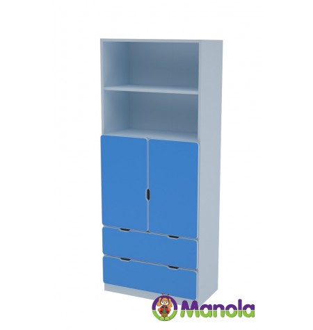 Manola C Blue DB gyerekszoba szekrény