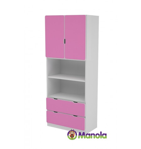 Manola C Pink UB gyerekszoba szekrény