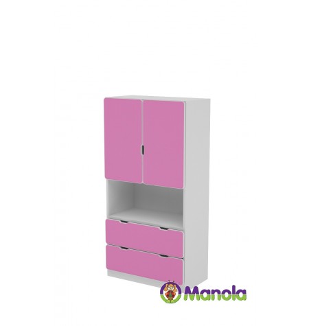 Manola C Pink UM gyerekszoba szekrény