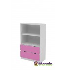 Manola C Pink SL gyerekszoba szekrény