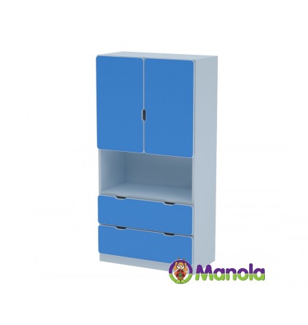 Manola C Blue UM gyerekszoba szekrény