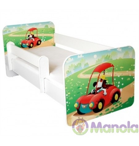 Manola B autós gyerekágy levehető leesésgátlóval