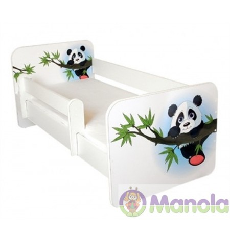 Manola B Panda gyerekágy levehető leesésgátlóval